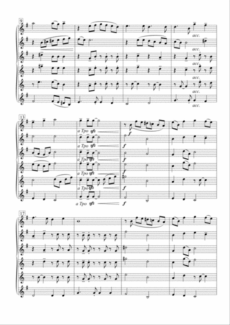 Yesterday Saxophone Quintet scores gallery preview page 3