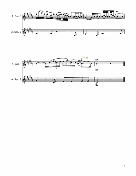 Arioso BWV 156 - Alto Sax Duet by Johann Sebastian Bach - Woodwind Duet ...