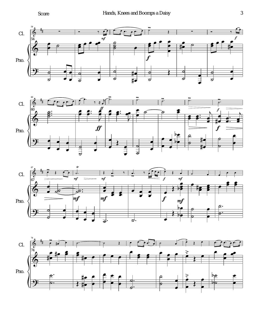 Boomps A Daisy Clarinet Solo scores gallery preview page 3