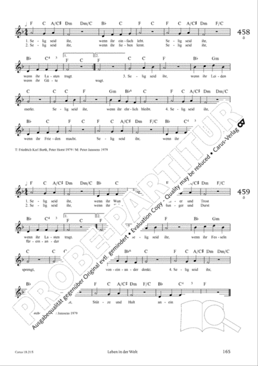 Gitarrenbuch zum Gotteslob Guitar scores gallery preview page 152