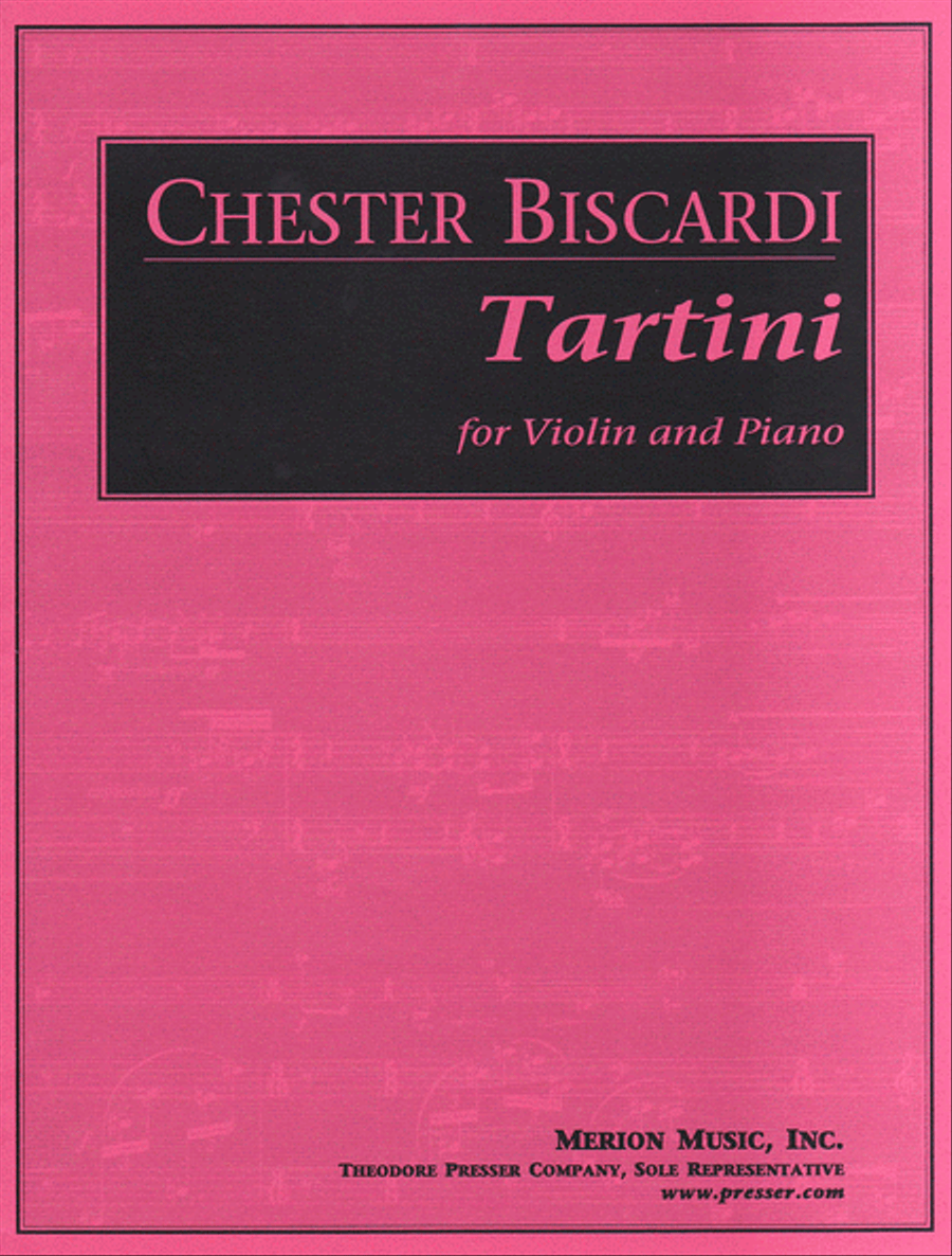 Tartini by Chester Biscardi Chamber Music - Sheet Music