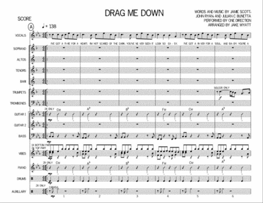 Drag Me Down Drag Me Down Jazz Ensemble scores gallery preview page 2