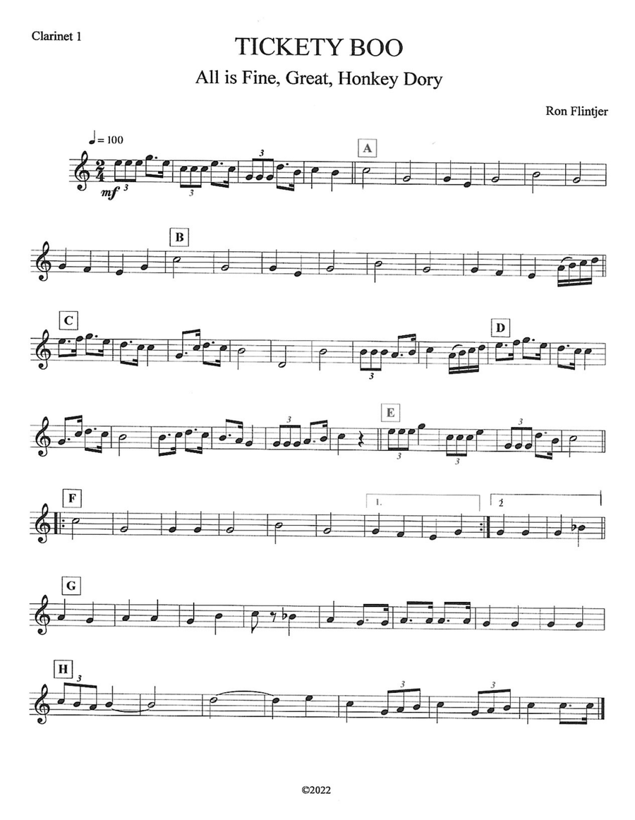 Tickety Boo Concert Band scores gallery preview page 5