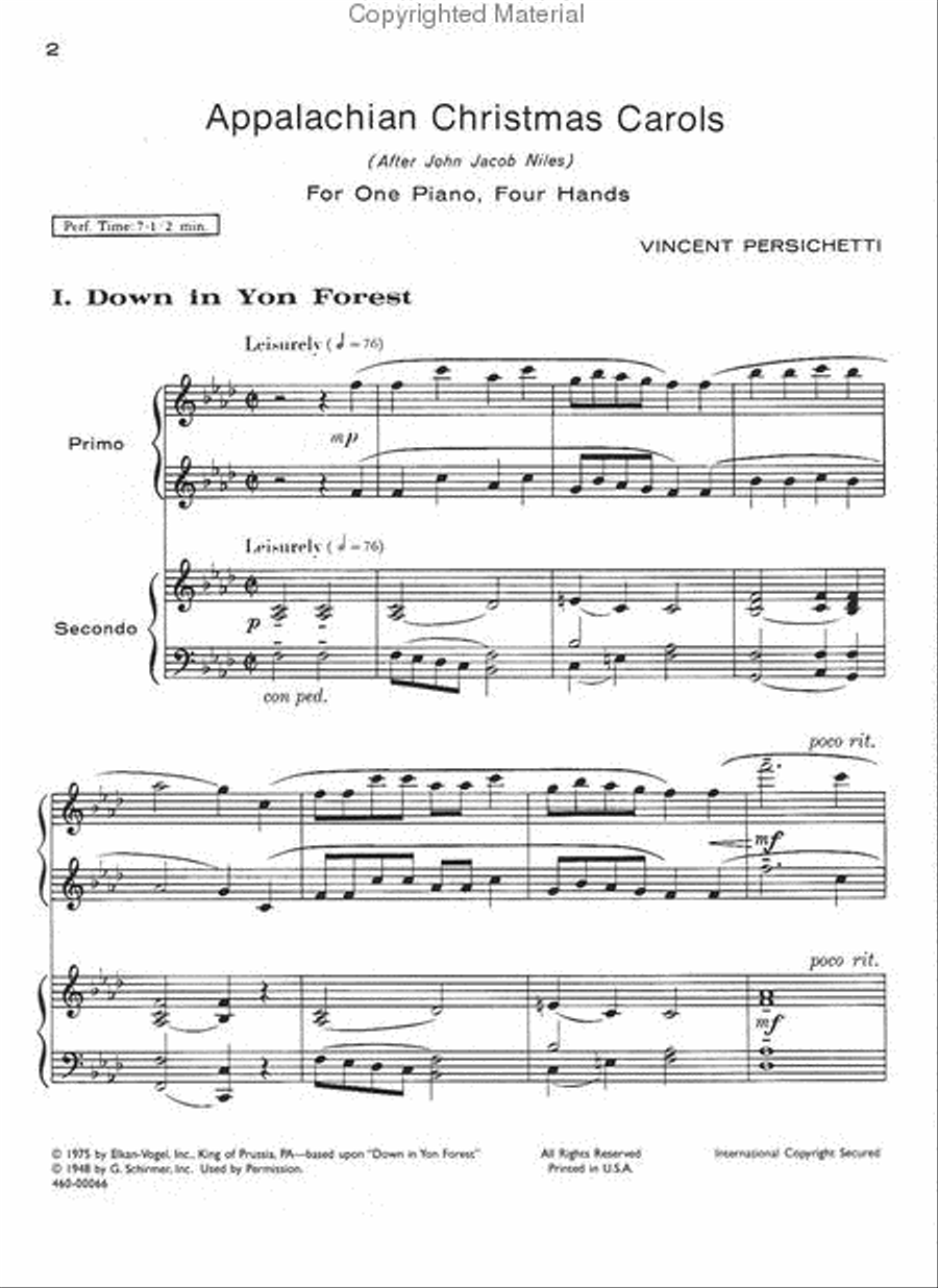 Appalachian Christmas Carols Chamber Music scores gallery preview page 2