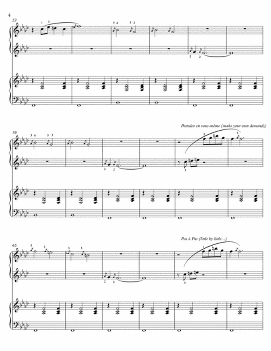 Erik Satie - Trois Gnossiennes, for piano duet