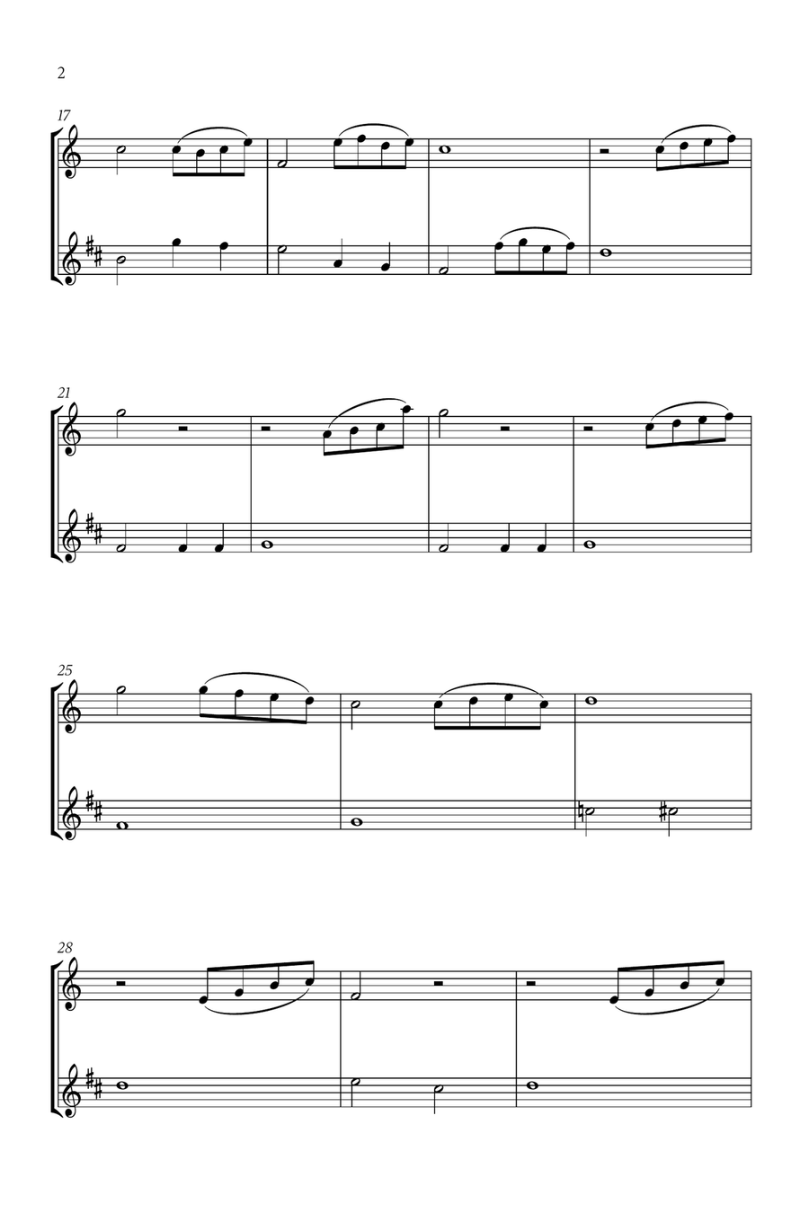 Beauty And The Beast Woodwind Duet scores gallery preview page 2