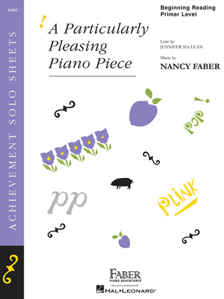 Book cover for A Particularly Pleasing Piano Piece