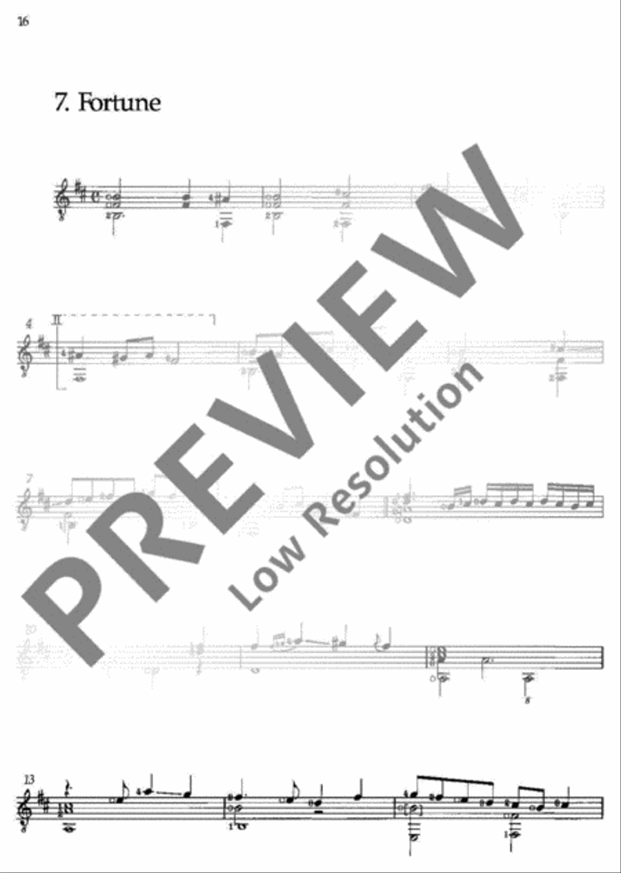 Anthology of Selected Pieces Classical Guitar scores gallery preview page 21