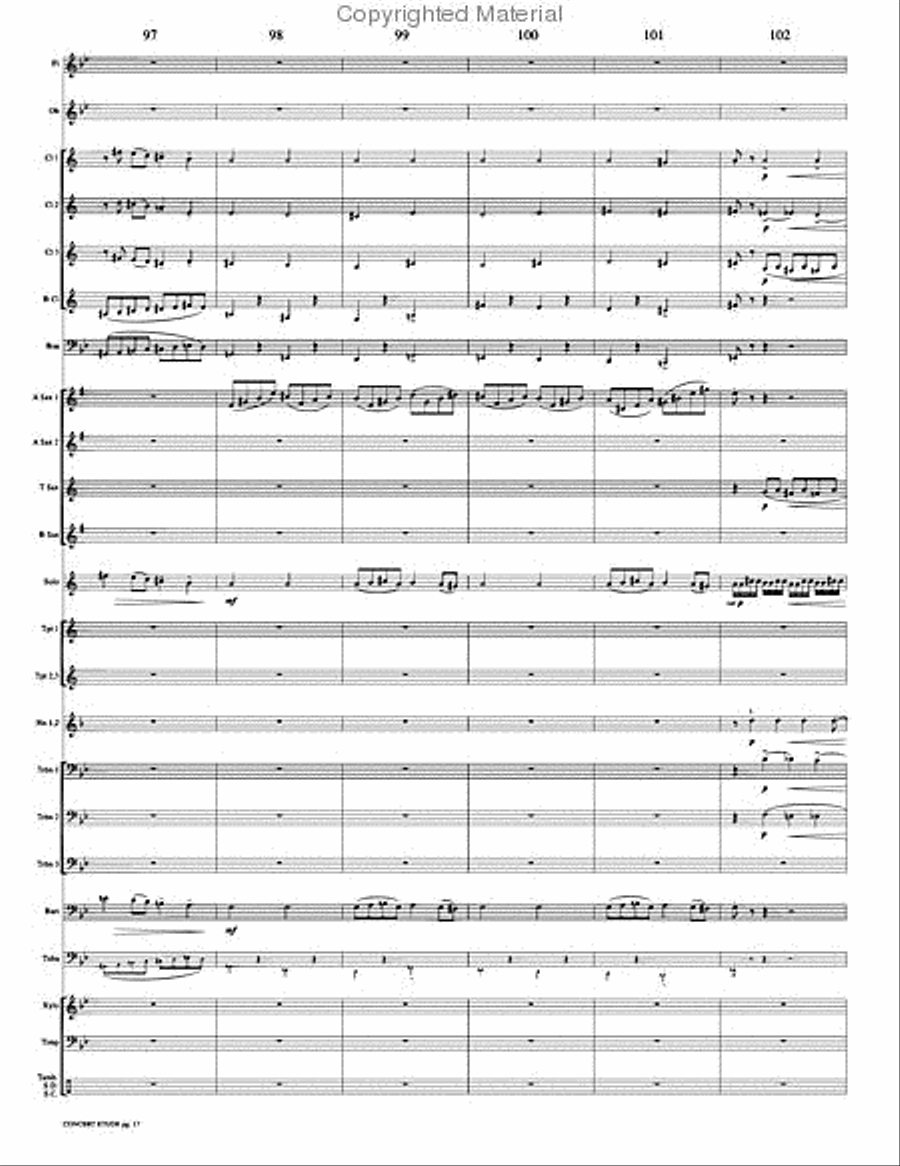 Concert Etude, Op. 49 Concert Band scores gallery preview page 20