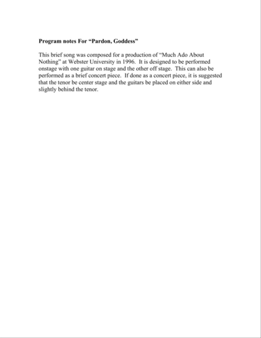 Pardon, Goddess Guitar scores gallery preview page 2
