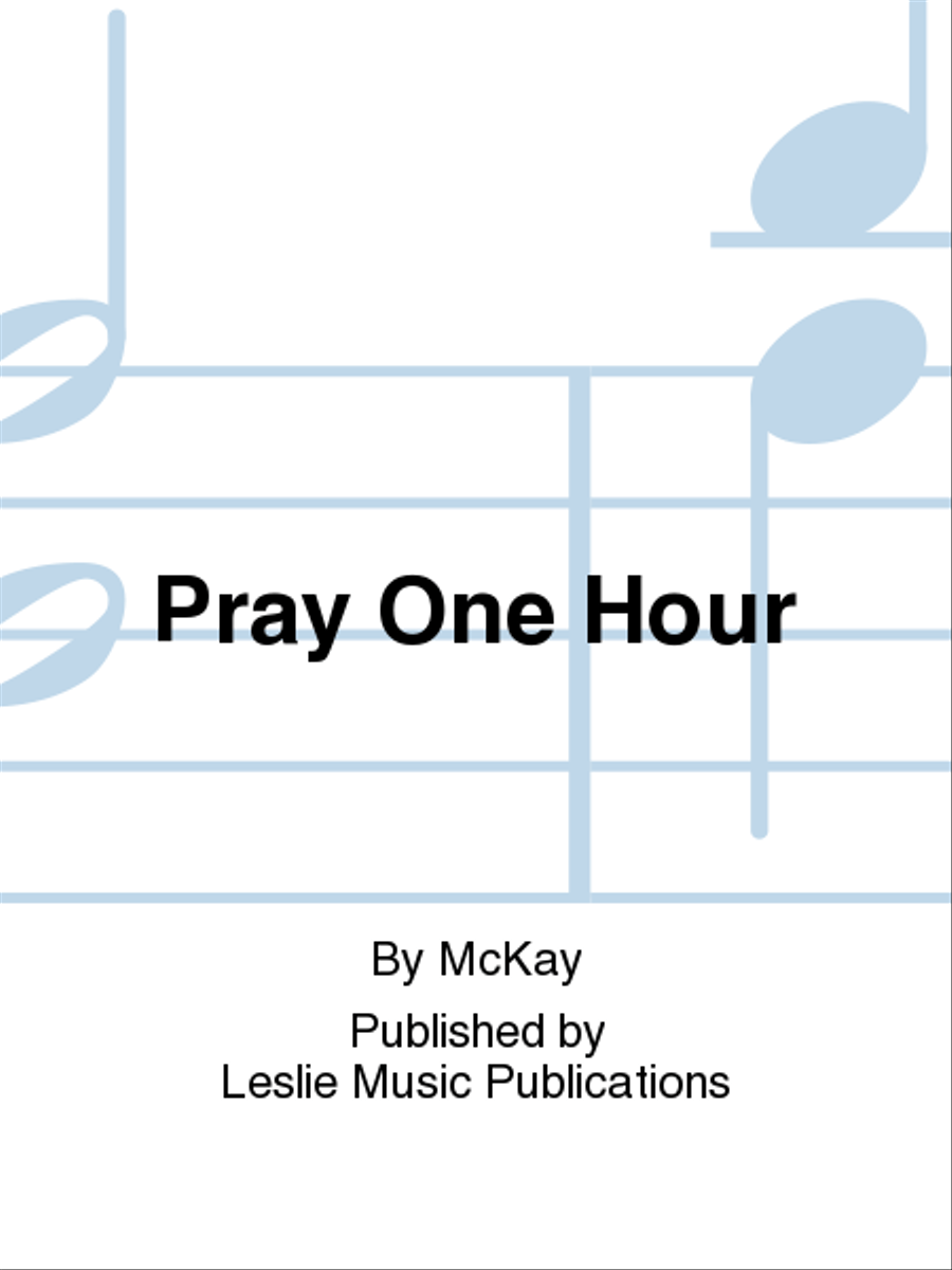 Pray One Hour 4-Part scores gallery preview page 1
