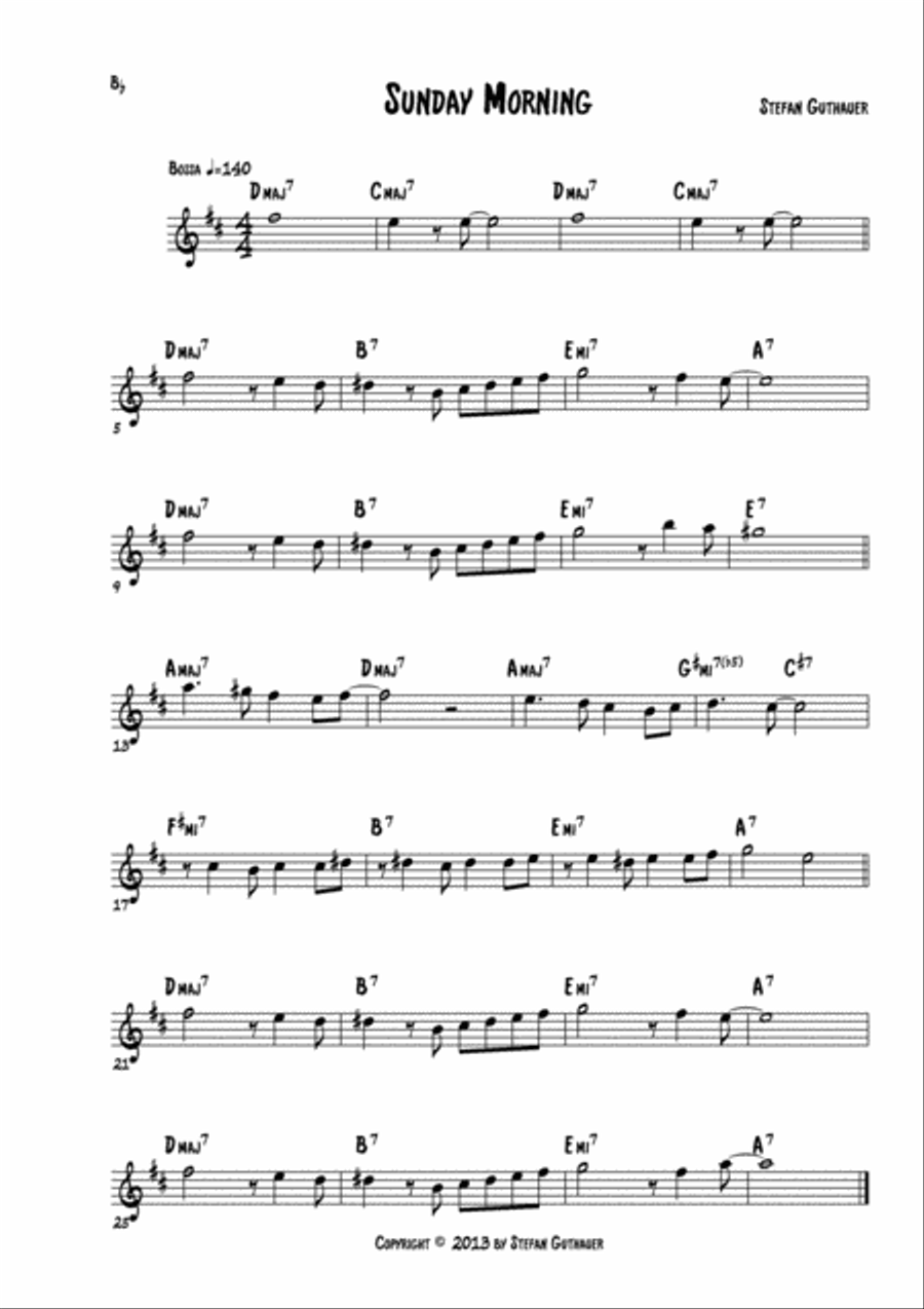 Sunday Morning Jazz Ensemble scores gallery preview page 2