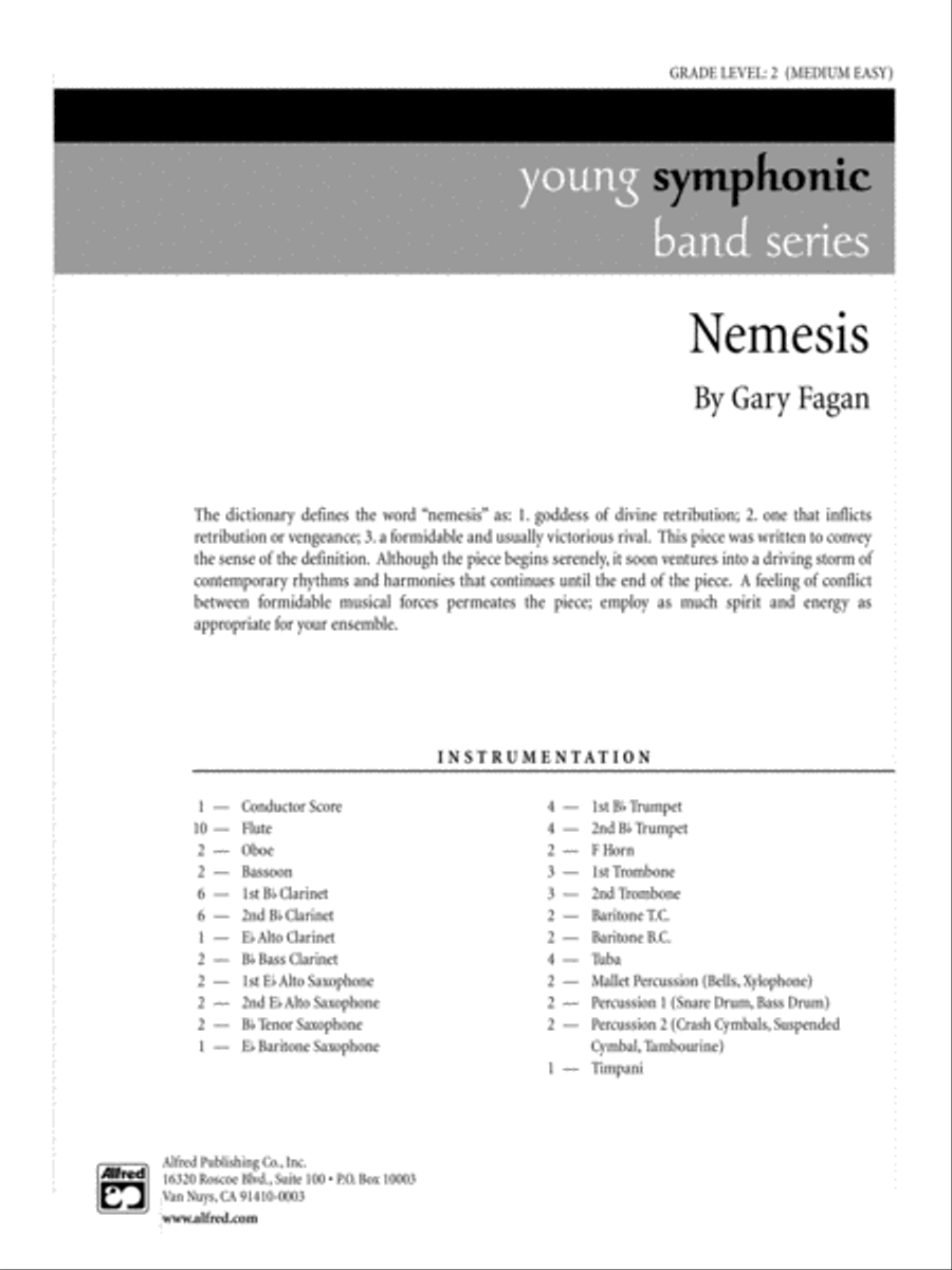 Nemesis: Score Concert Band scores gallery preview page 1