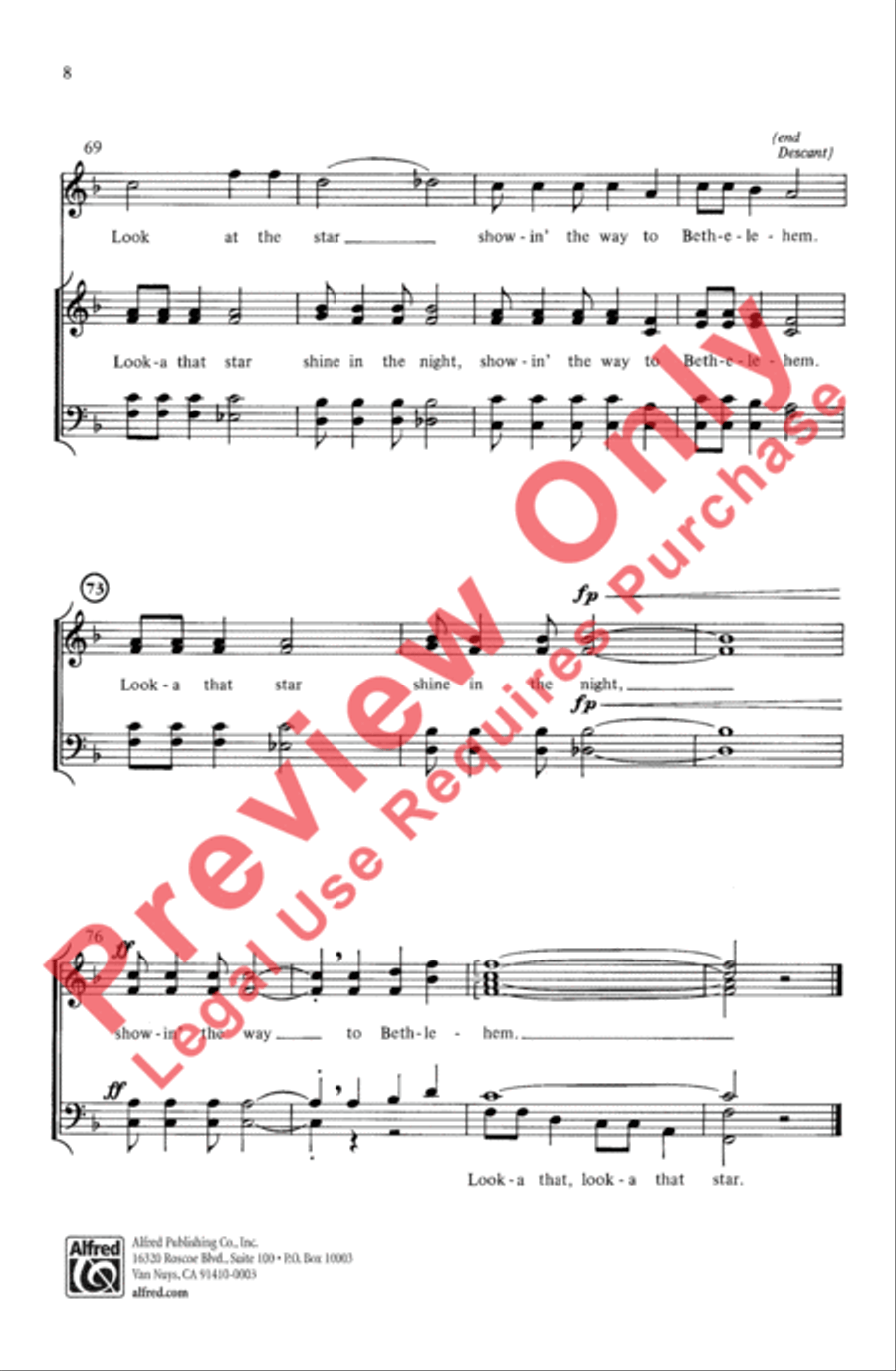 Look-A That Star Look-A That Star 4-Part scores gallery preview page 8