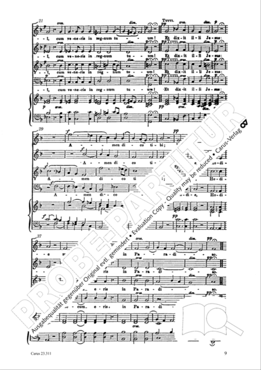 Les sept paroles du Christ sur la croix 4-Part scores gallery preview page 10