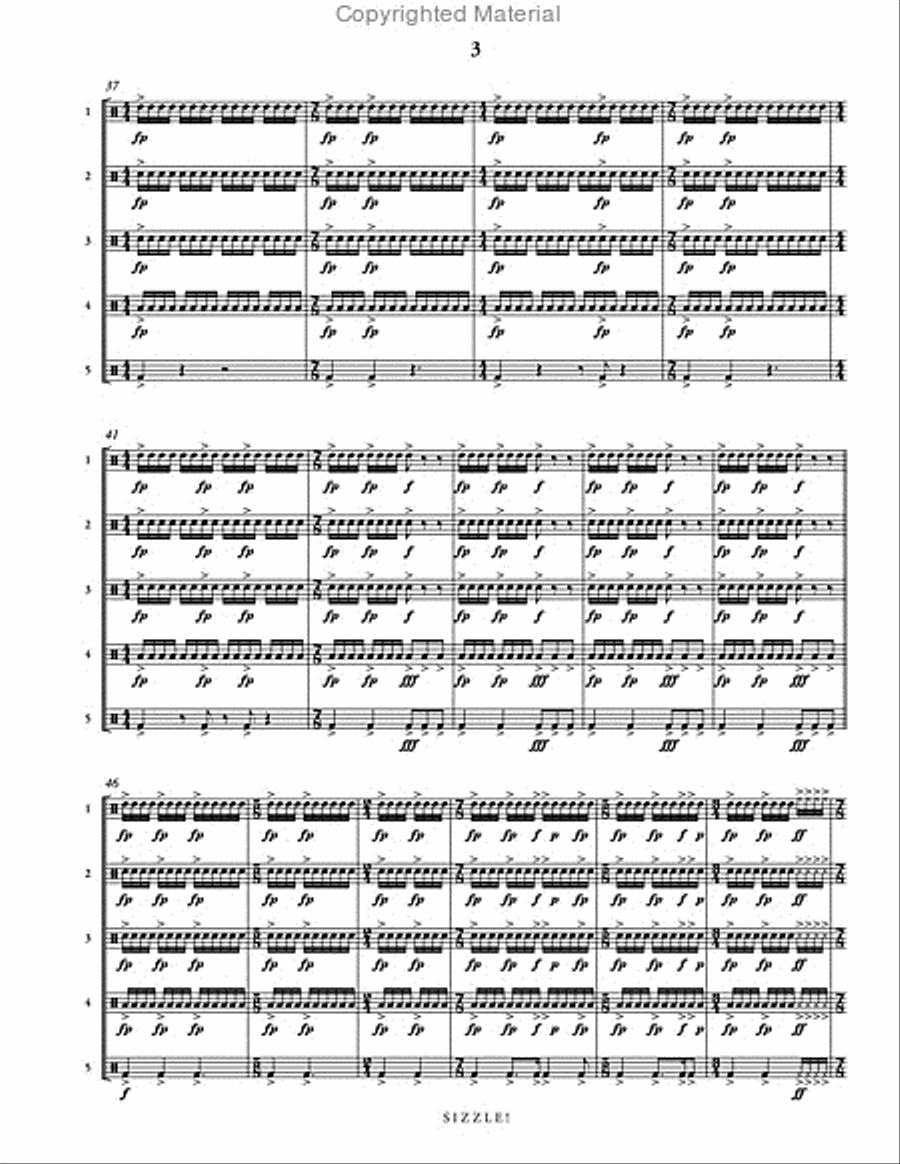 Sizzle! Percussion Ensemble scores gallery preview page 4