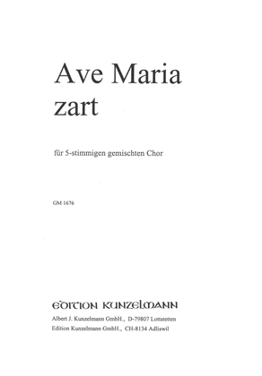 Book cover for Ave Maria zart (Ave Maria tender)