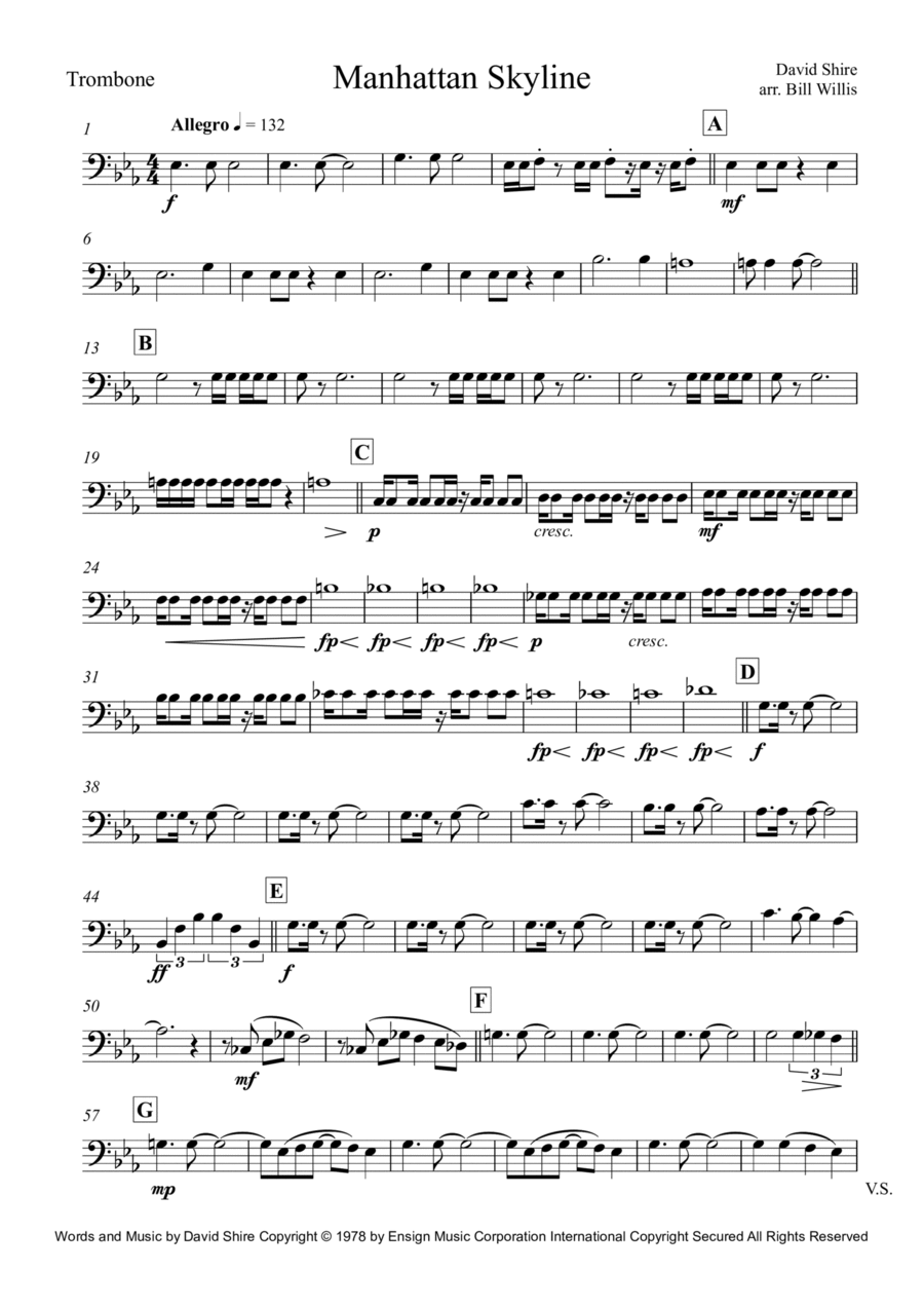 Manhattan Skyline Horn scores gallery preview page 1