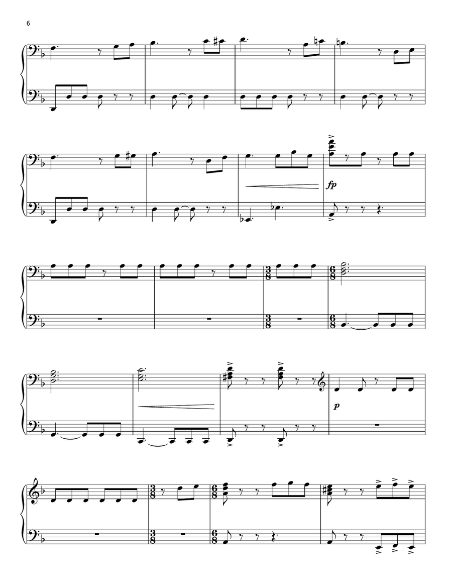I Don't Think Now's The Time (from Pirates Of The Caribbean: At World's End) Piano Solo scores gallery preview page 6
