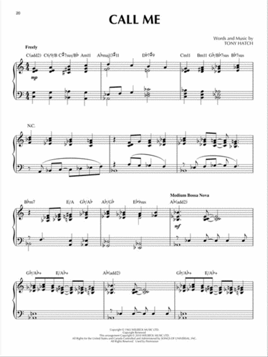 Bossa Nova Piano Solo scores gallery preview page 3