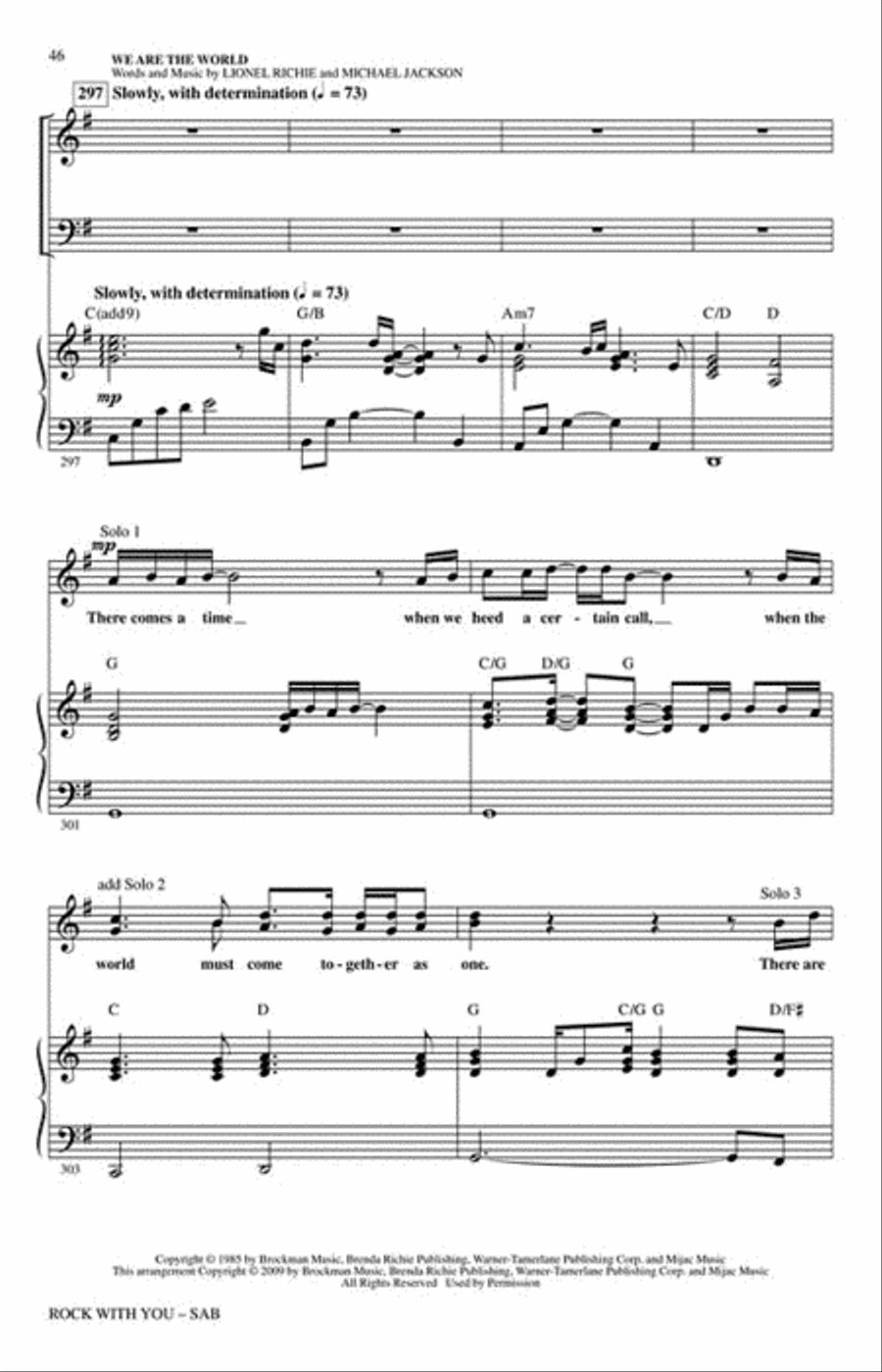 Rock with You – A Tribute to Michael Jackson (Medley) 3-Part scores gallery preview page 6