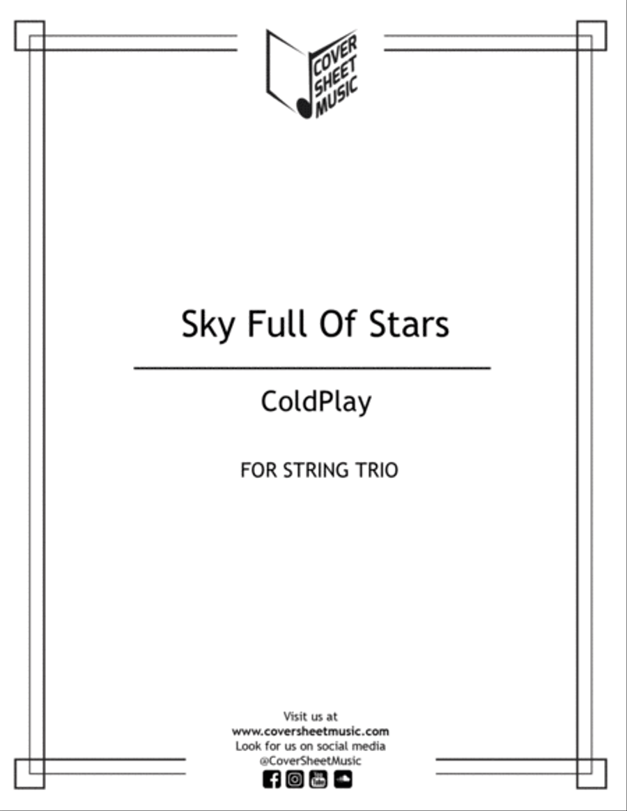 A Sky Full Of Stars A Sky Full Of Stars String Trio scores gallery preview page 1