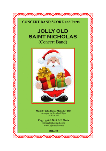 Jolly Old Saint Nicholas - Concert Band Score and Parts PDF image number null