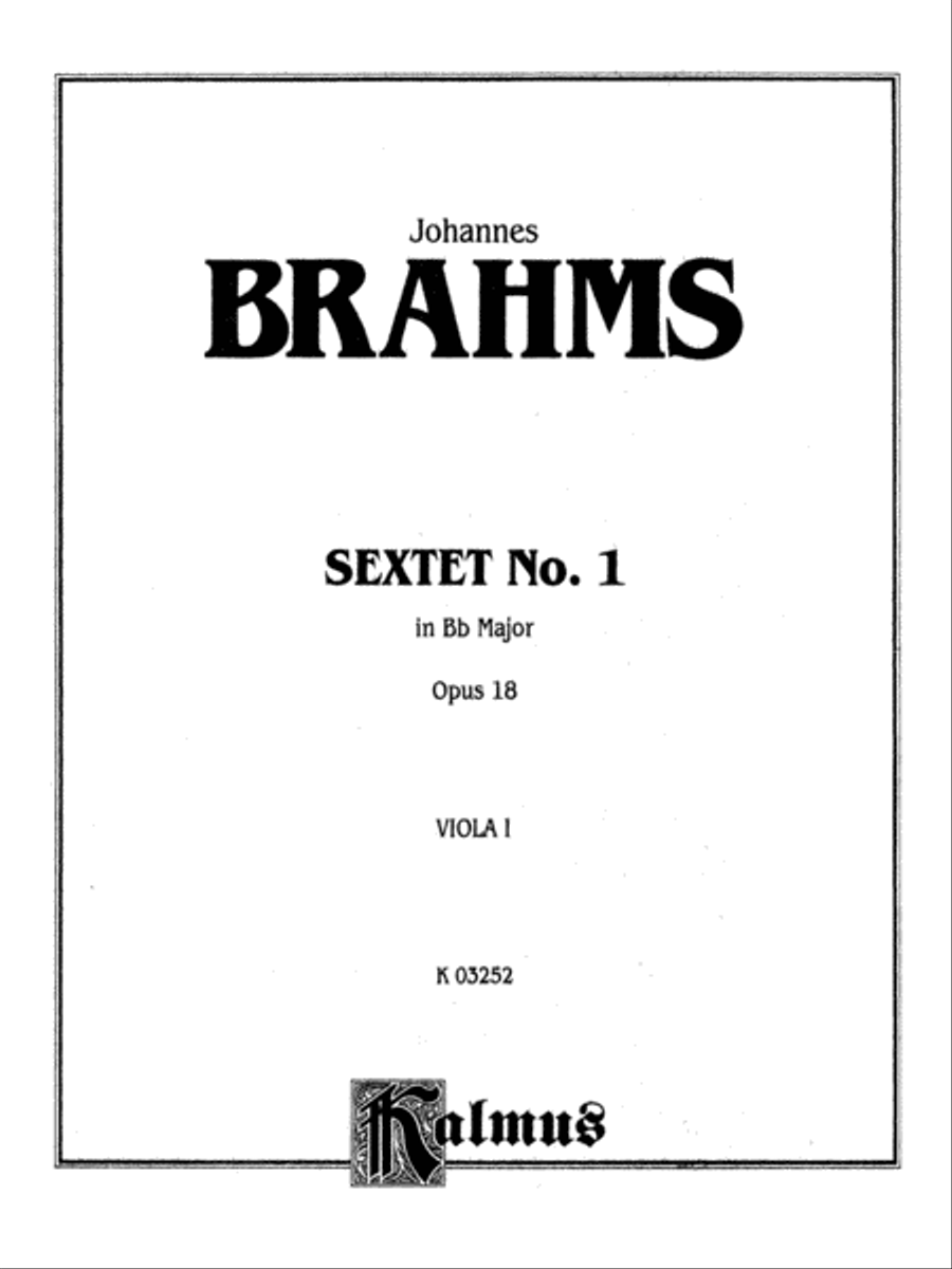 Sextet in B-flat Major, Op. 18