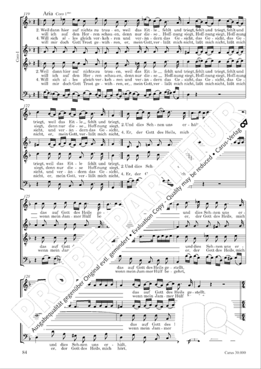 J.L. Bach: The complete motets Choir scores gallery preview page 91