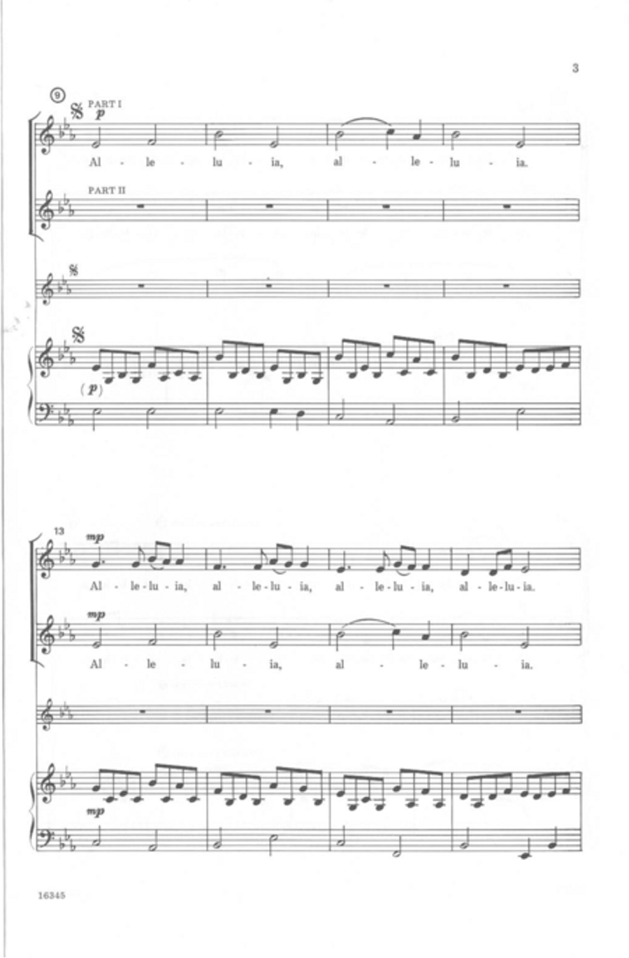 Alleluia Canon 2-Part scores gallery preview page 3