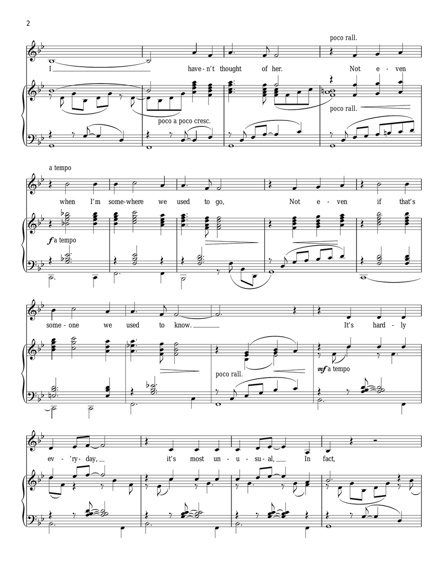 Sometimes A Day Goes By (from Woman Of The Year) Piano, Vocal scores gallery preview page 2