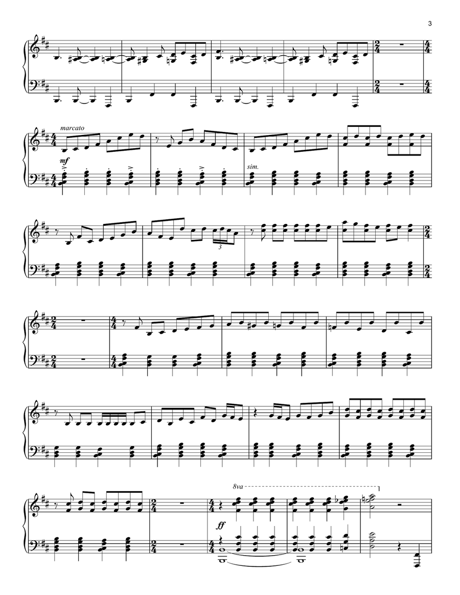 Escualo Piano Solo scores gallery preview page 3