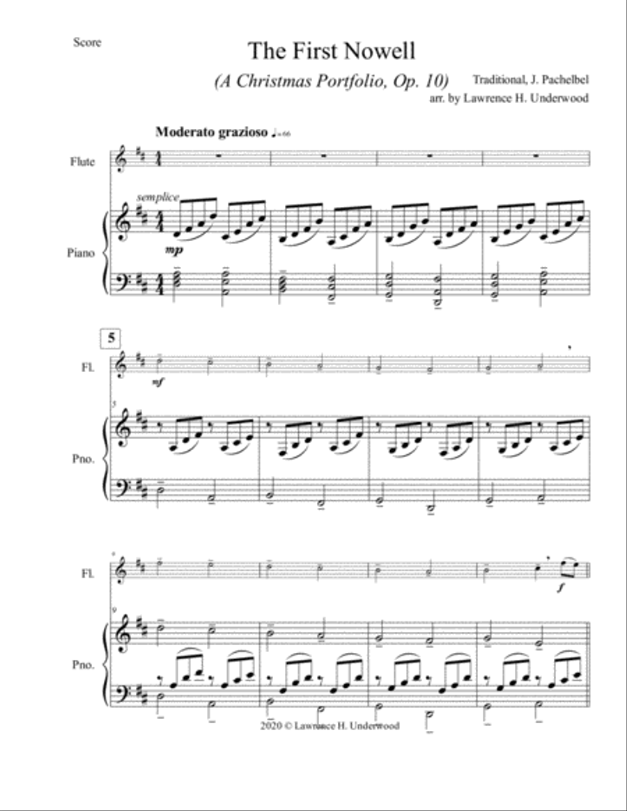 The First Nowell for Solo Flute Flute Solo scores gallery preview page 2