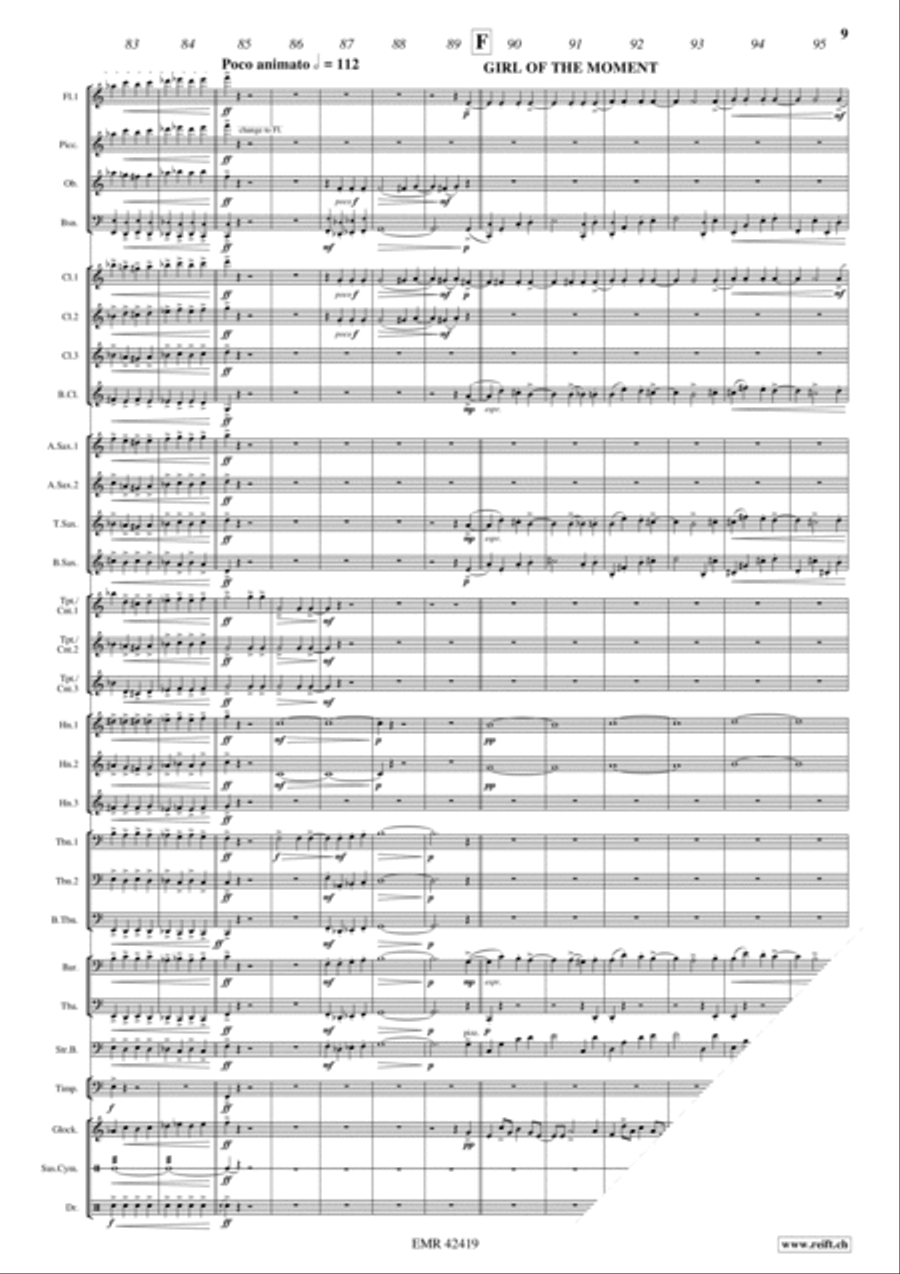 Lady In The Dark Concert Band scores gallery preview page 6