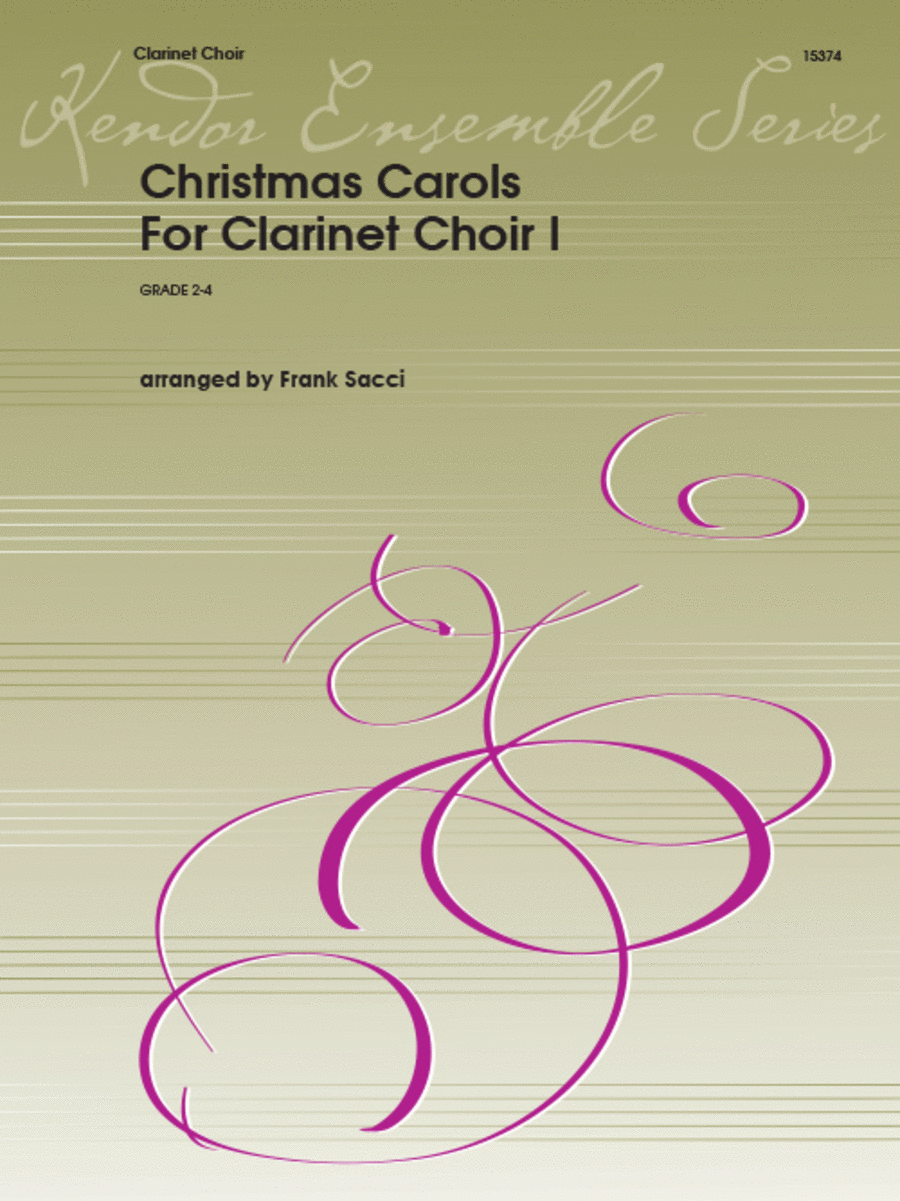 Christmas Carols For Clarinet Choir I Clarinet Choir scores gallery preview page 1