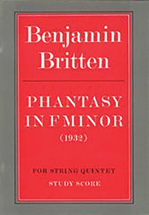 Book cover for Phantasy in F Minor