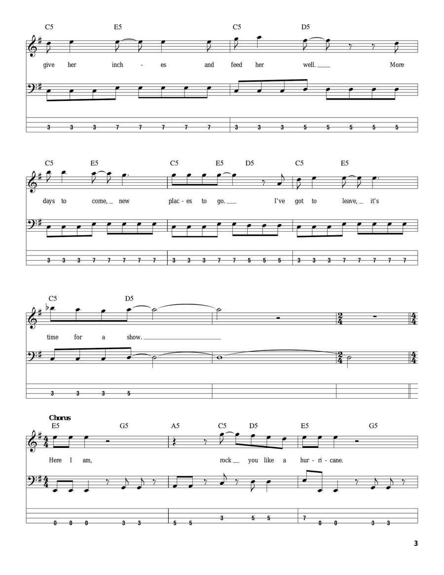 Rock You Like A Hurricane Acoustic Guitar scores gallery preview page 3