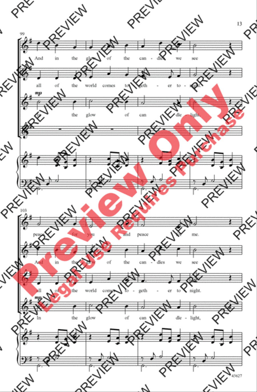 Candlelight Canon 2-Part scores gallery preview page 12