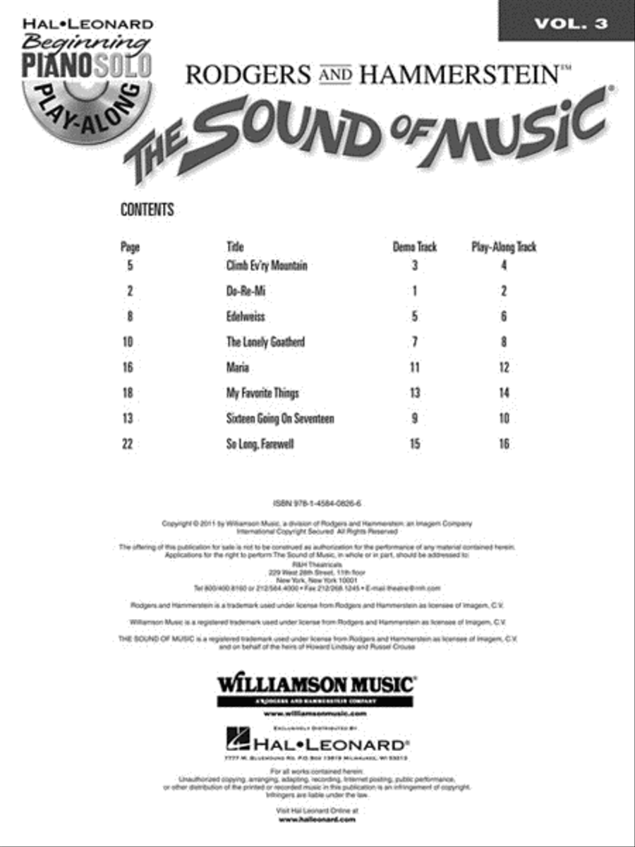 <br>Sheet music extract