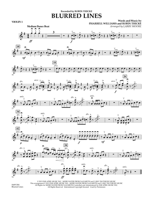 Blurred Lines - Violin 1