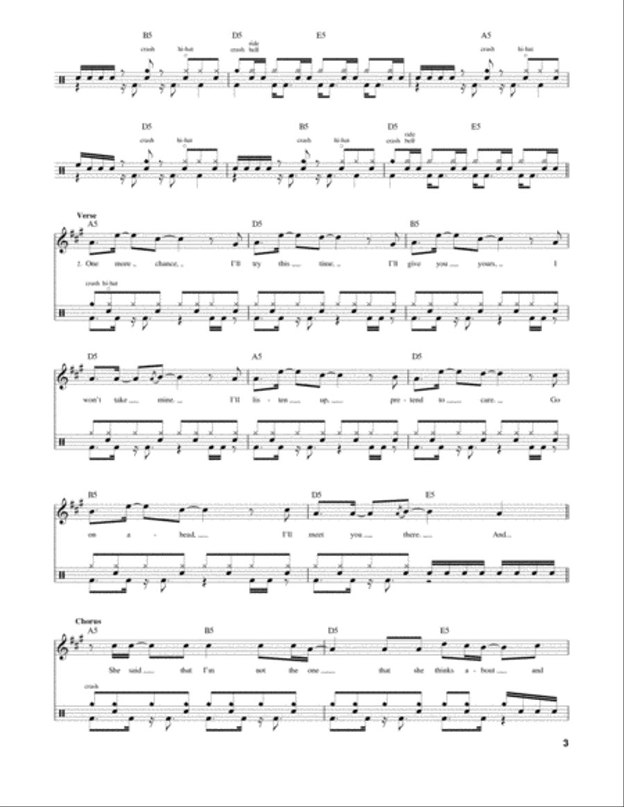 Don't Leave Me Drum Set scores gallery preview page 3