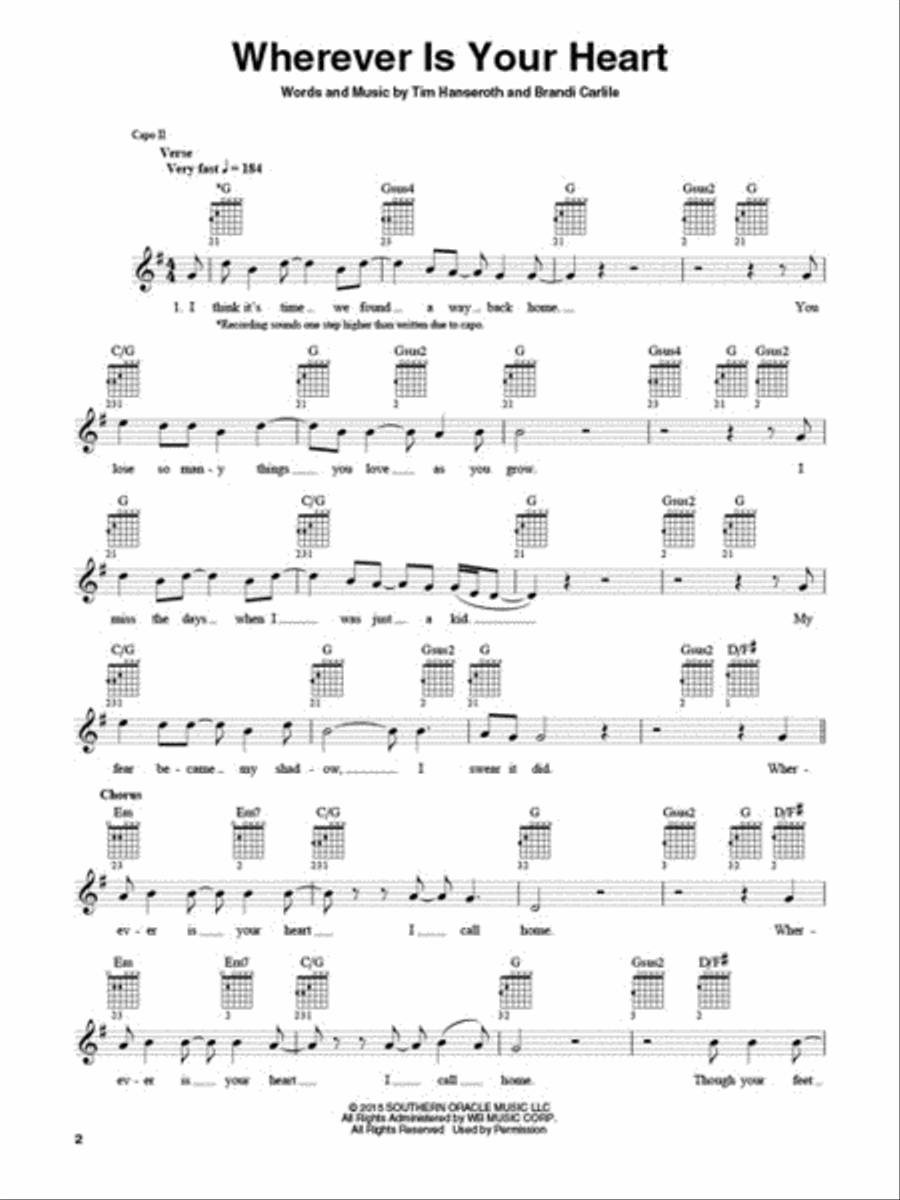Brandi Carlile – The Firewatcher's Daughter Acoustic Guitar scores gallery preview page 4