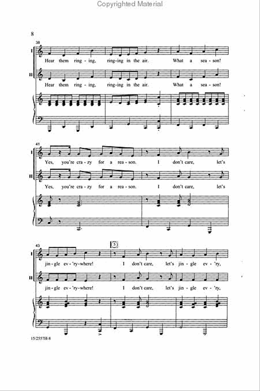 Let's Jingle Everywhere! 2-Part scores gallery preview page 3