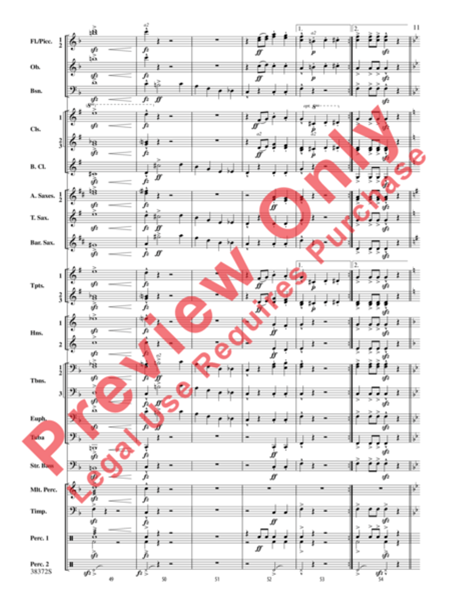 Con Brio Concert Band scores gallery preview page 12