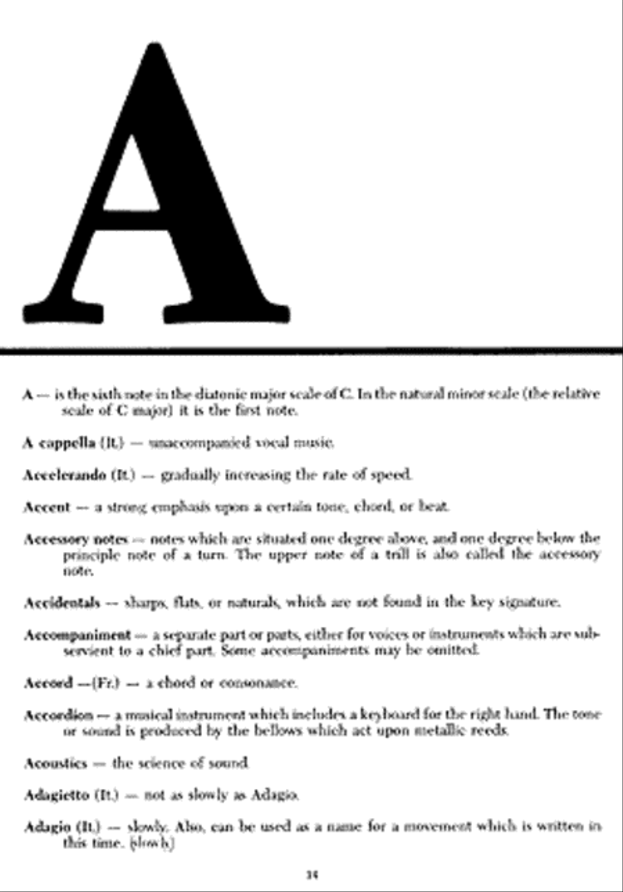 Student's Musical Dictionary Dictionaries scores gallery preview page 2