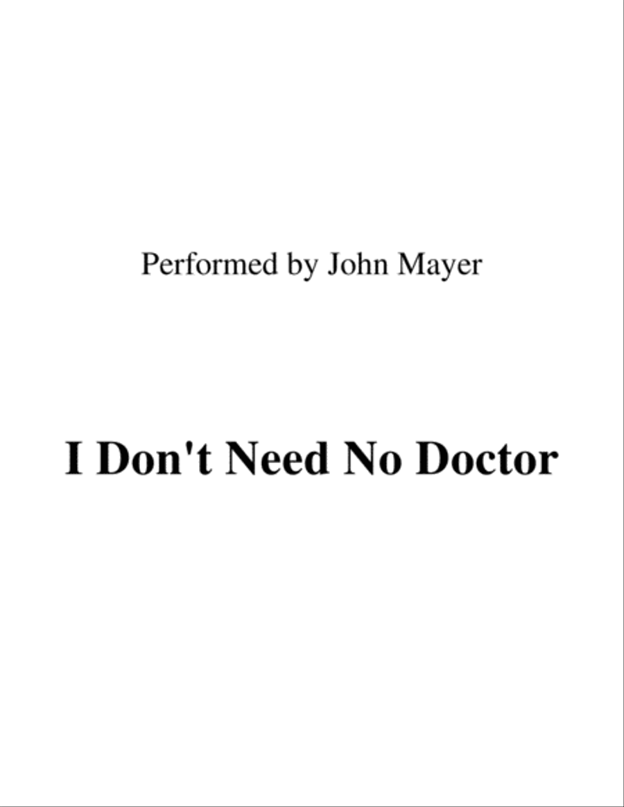I Don't Need No Doctor I Don't Need No Doctor Small Ensemble scores gallery preview page 1