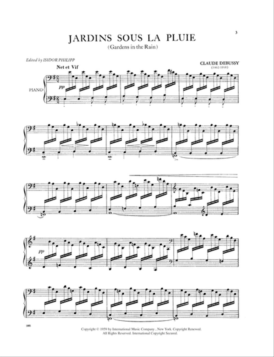 Jardins Sous La Pluie (From Estampes) Piano Solo scores gallery preview page 2