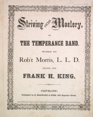 Striving for the Master, or, The Temperance Band