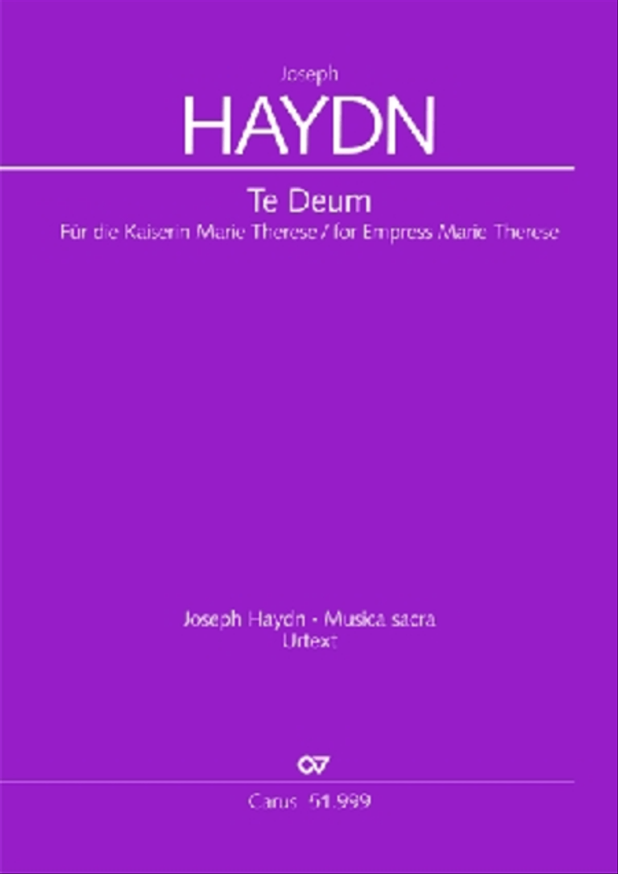 Te Deum 4-Part scores gallery preview page 1