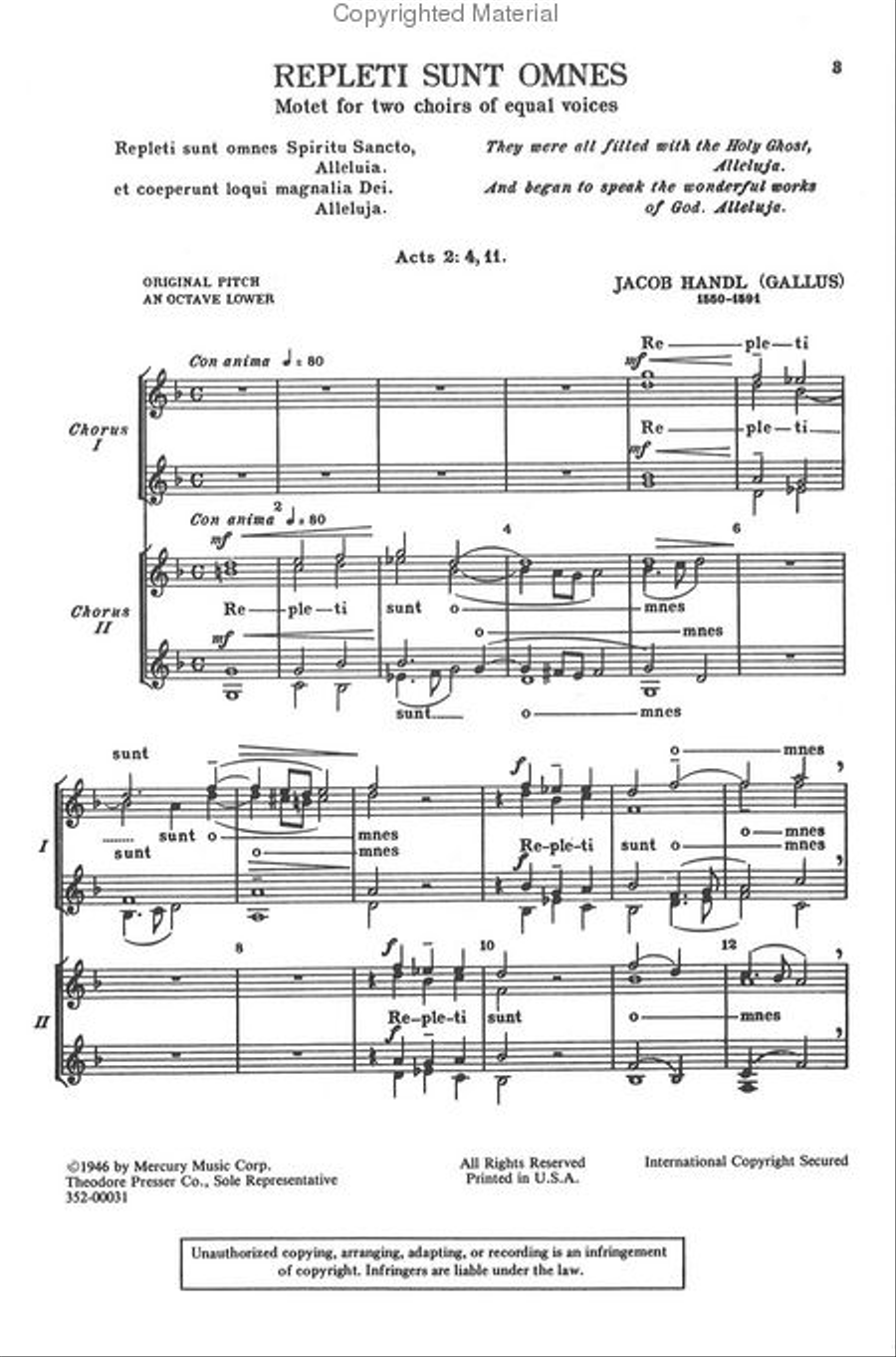 Repleti Sunt Choir scores gallery preview page 2